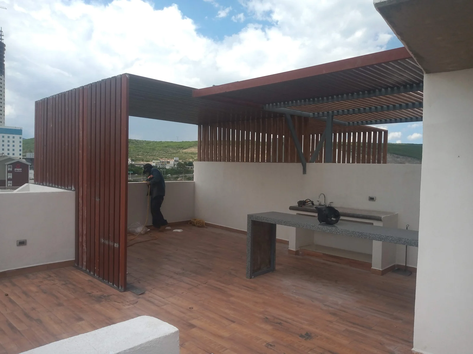 Pérgola / estructura realizado por Grupo FyS